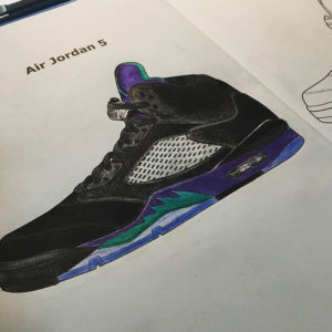 Air Jordan 5 coloring book